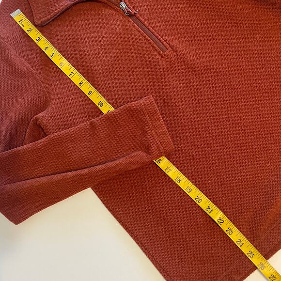 The North Face Cap Rock 1/4 Zip Fleece Pullover Mens Medium Rust Sweatshirt - Picture 9 of 9
